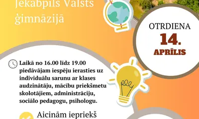 Aicinām uz vecāku pēcpusdienu JVĢ