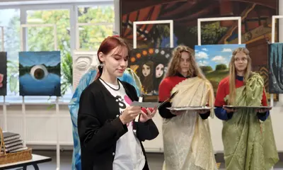 Atklāta JVĢ skolēnu radošo darbu izstāde