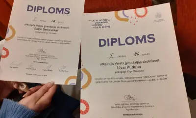 Ģimnāzistu mākslas darbi dodas uz Dziesmu svētku izstādi Rīgā