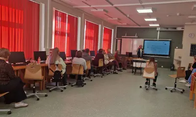 Jēkabpils un Aizkraukles novadu datorikas skolotāji tiekas pieredzes apmaiņā JVĢ
